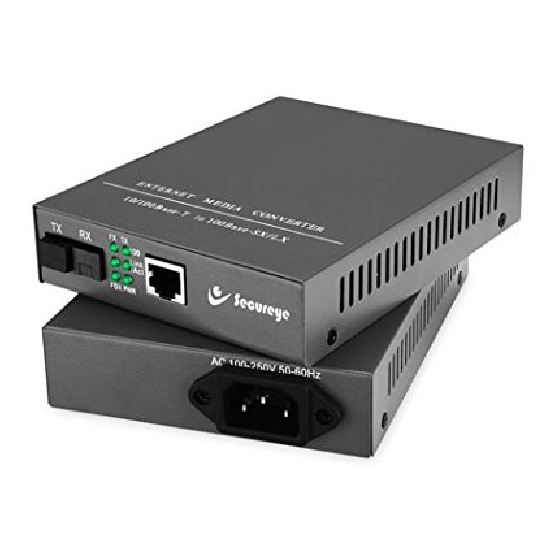 Secureye 1 Port 10/100 Media convertor(Pair)